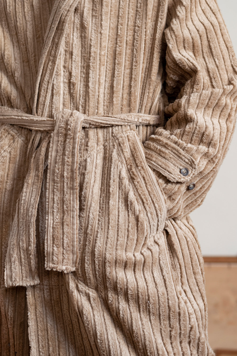 Cotton Overcoat in Hide