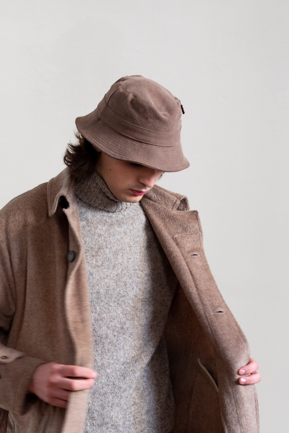 Bucket Hat in Mud Canvas