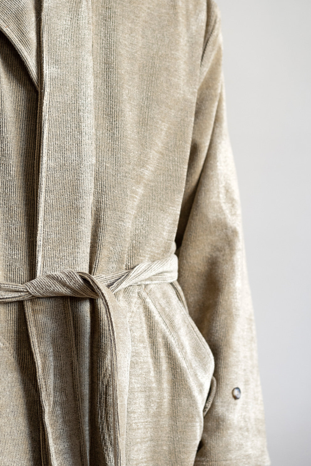 Cotton Overcoat in Mustard