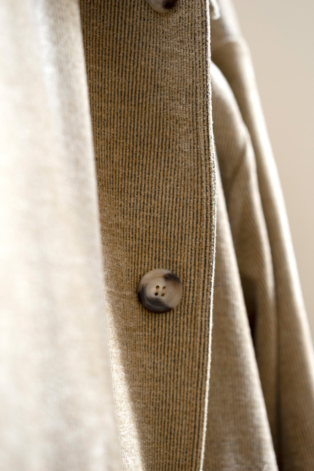 Cotton Overcoat in Mustard