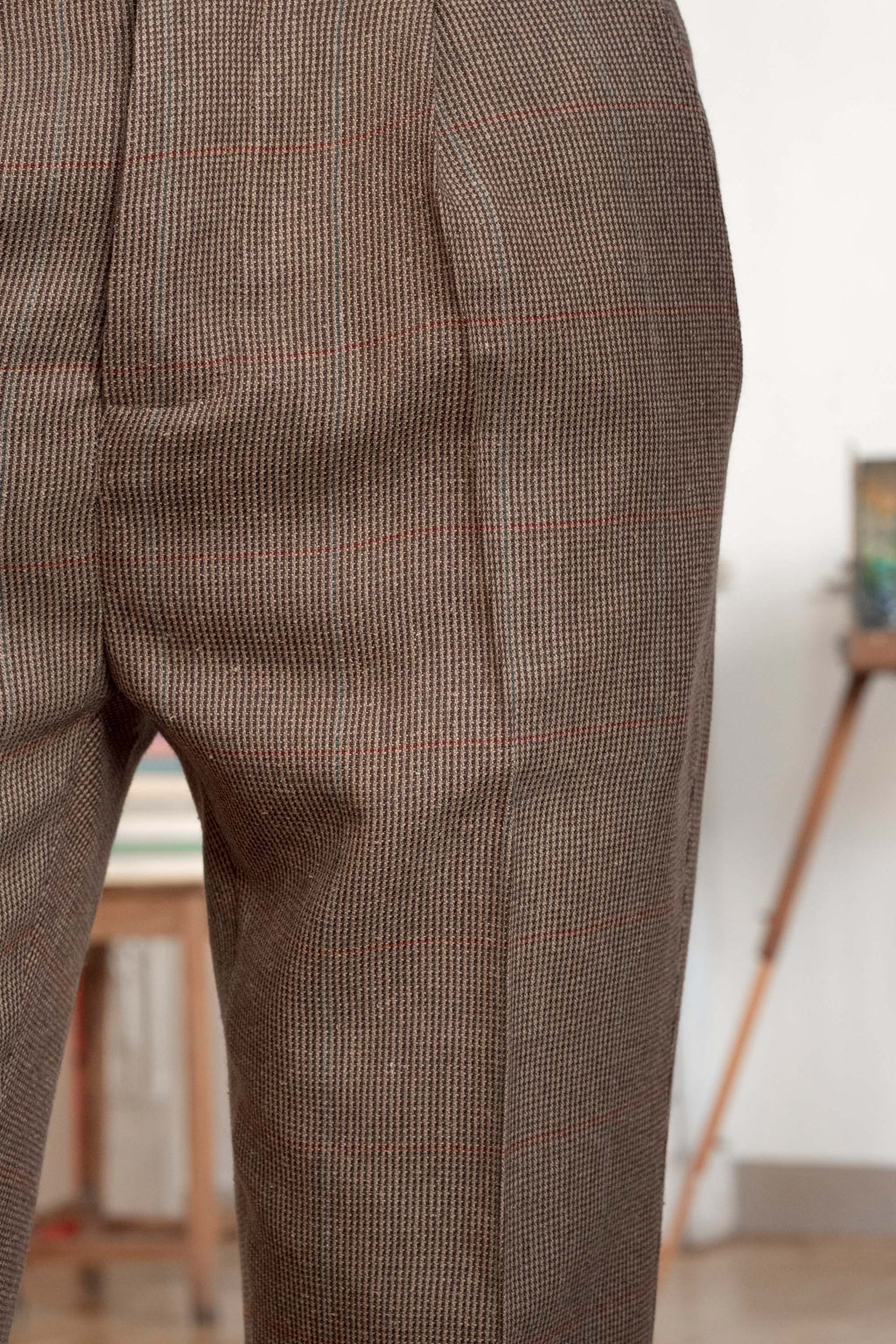 Wool Trousers in Teak