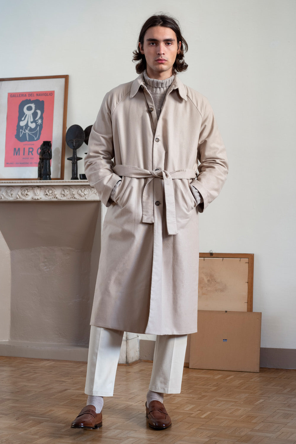 Cotton Trench in Biege