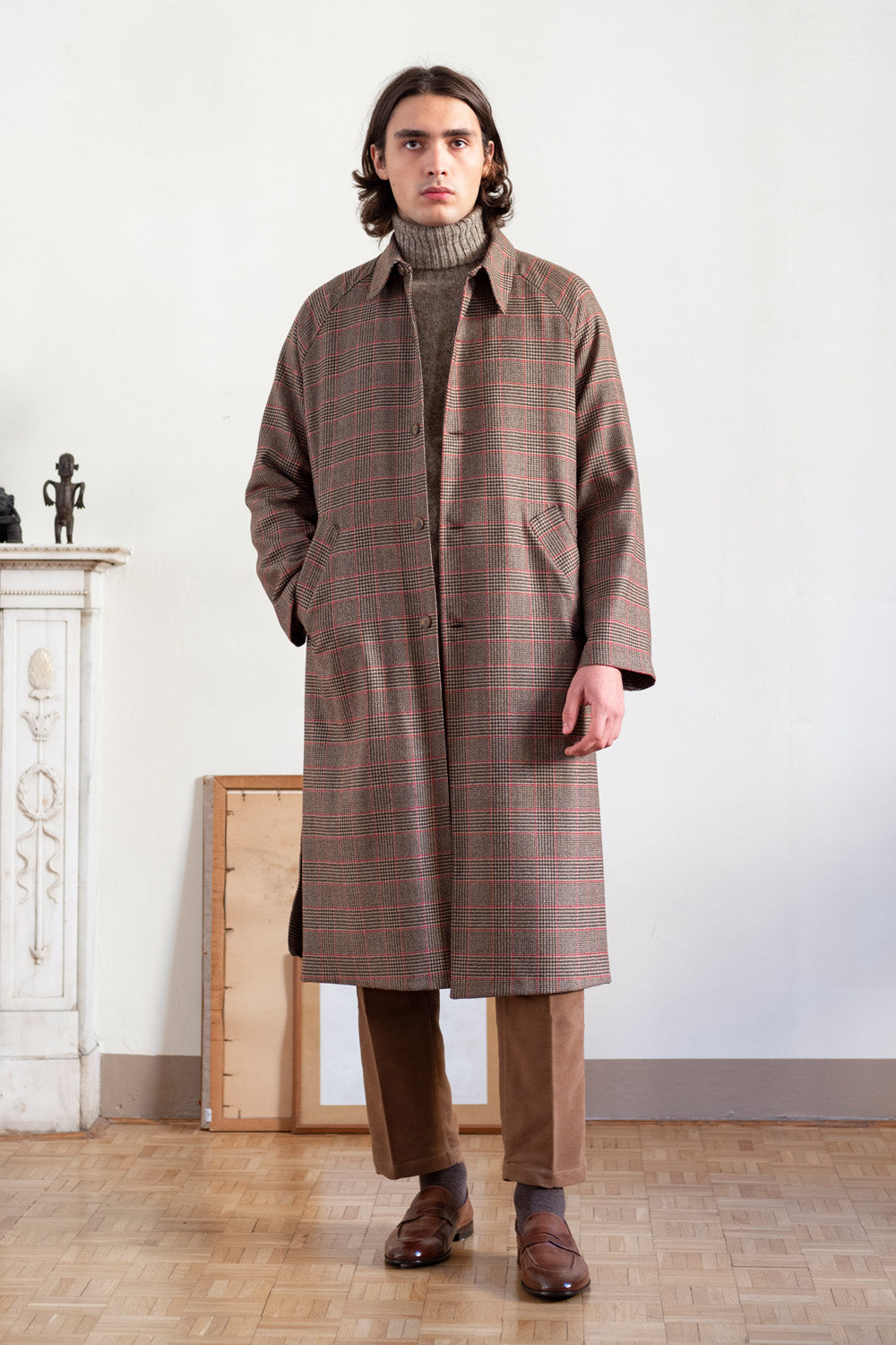 Wool Trench Coat in Walnut – JOYCE